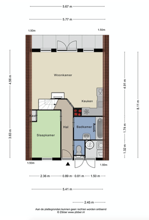 Floorplan - Boslaan 1-143, 7783 DD Gramsbergen